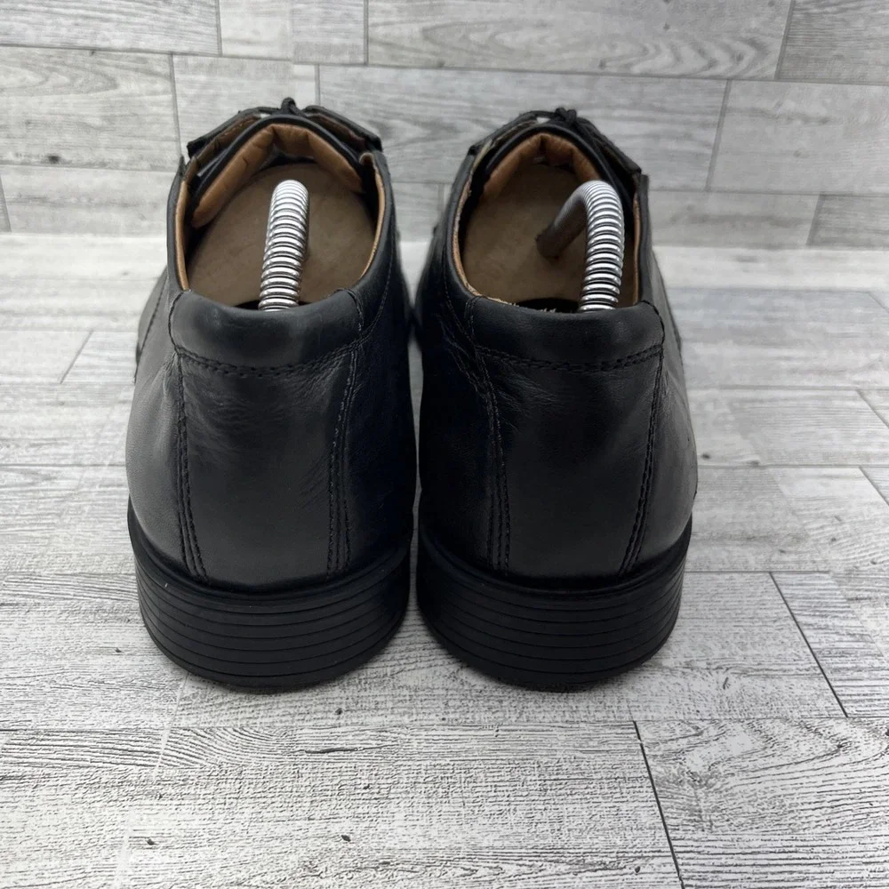 Clarks Tilden Walk Black Leather Oxford‎ Dress Shoes Men Size 11.5M